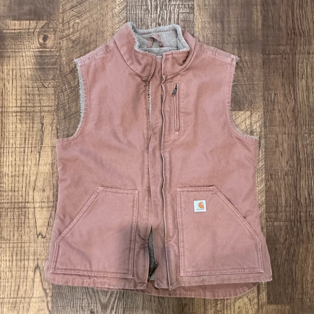 Women’s Sherpa Lined Carhartt Vest, Small